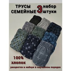 Трусы , комплект из 3 шт., размер 48, синий Dasanya
