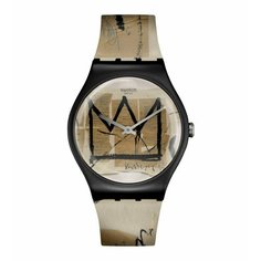 Наручные часы swatch, бежевый