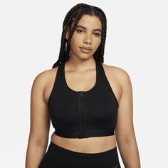 Топ спортивный NIKE, размер M, Black/Black/White