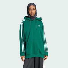 Худи спортивное adidas Originals ADICOLOR 3-STRIPES, размер S INT, , зелeный