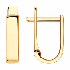 Серьги Diamant, красное золото, 585 проба, размер 14 мм