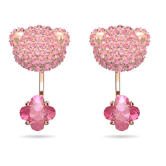 Серьги SWAROVSKI, кристаллы Swarovski, розовое золото
