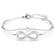 Браслет SWAROVSKI, кристаллы Swarovski, серебристый
