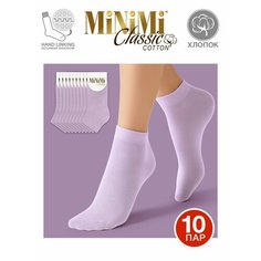 Носки MiNiMi Cotone, комплект, 10 пар, размер 35-38 (23-25), lilla