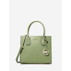 Сумка тоут MICHAEL KORS, фактура зернистая, зеленый