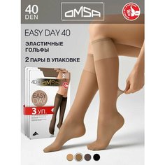Гольфы Omsa, 40 den, размер 4, бежевый