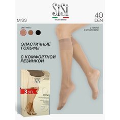 Гольфы Sisi Miss, 40 den, 3 шт., размер one size, бежевый
