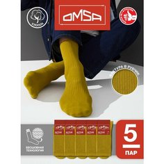 Носки Omsa, комплект, 5 пар, размер 39-41 (25-27), зеленый