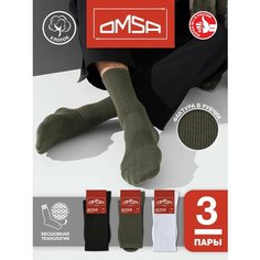 Носки Omsa Active, размер 39-41, белый, зеленый, черный