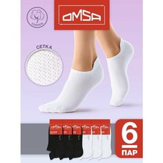 Носки Omsa, размер 39-41 (25-27), белый, черный