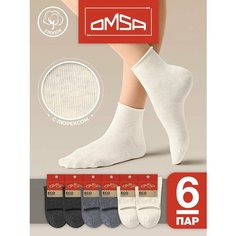 Носки Omsa, комплект, 6 пар, размер 35-38 (23-25), мультиколор