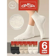 Носки Omsa, комплект, 6 пар, размер 39-41 (25-27), мультиколор