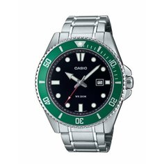 Наручные часы CASIO, черный/зеленый