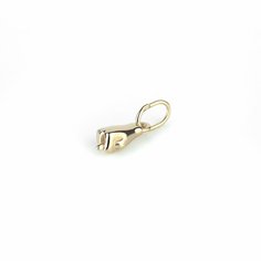 Подвеска Sirius Jewelry, серебро, 925 проба, золочение, размер 1.2 см., золотой