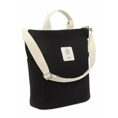 Сумка шоппер AVGUST ACCESSORIES, фактура гладкая, черный