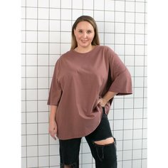 Футболка Impresa, размер 64-66, коричневый