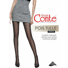 Колготки Conte elegant Pois TULLE, 30 den, размер 2/S, nero/черный
