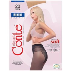 Колготки Conte elegant Bikini, 20 den, размер 2, Grafit con
