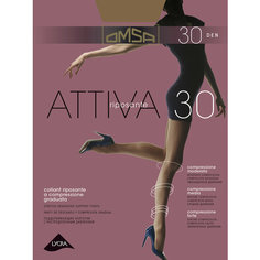 Колготки Omsa Attiva, 30 den, размер 5, nero oms