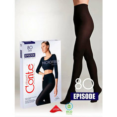 Колготки Conte elegant Episode, 80 den, размер 3, чёрный