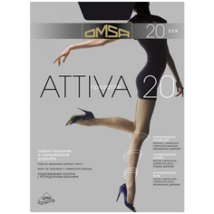 Колготки Omsa Attiva, 20 den, профилактический класс компресии, размер 5, бежевый