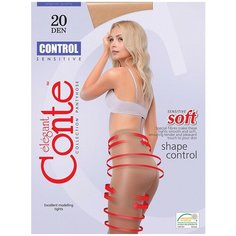 Колготки Conte elegant Control, 20 den, размер 3, коричневый