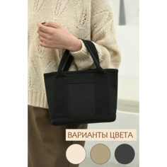Сумка тоут , фактура зернистая, черная Black Back