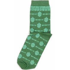 Носки Happy Socks Носки с рисунками - Шишки - Паттерн - Зелёные, размер 35-40, зеленый