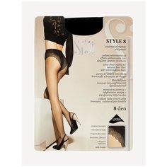 Колготки Sisi Style, 8 den, размер 4, чёрный