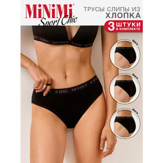 Трусы MiNiMi, комплект из 3 шт., размер 48(L), nero