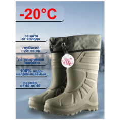 Сапоги Evashoes, размер 41, оливковый