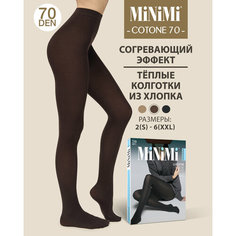 Колготки MiNiMi Cotone, 70 den, размер 4, темно-коричневый