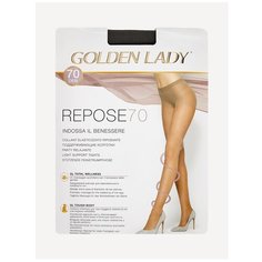 Колготки Golden Lady Repose, 70 den, 2 класс компресии, размер 4, fumo