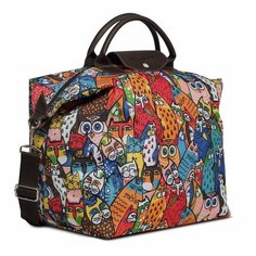 Сумка дорожная Antan, 20 л, 26х30х36 см, ручная кладь, красный/синий