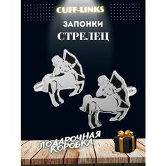 Запонки , серебряный Cuff Links