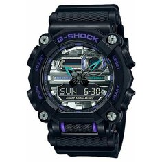 Наручные часы CASIO, черный, фиолетовый