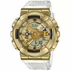 Наручные часы CASIO, золотой, бесцветный, белый