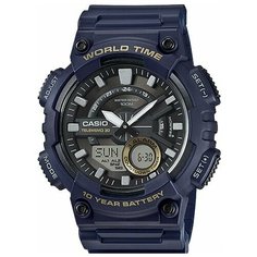 Наручные часы CASIO, синий, черный