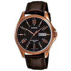 Наручные часы CASIO Collection, золотой, черный, коричневый
