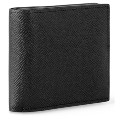Кошелек Louis Vuitton, фактура тиснение, черный
