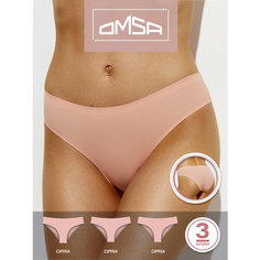 Трусы Omsa, комплект из 3 шт., размер 50 (XL), cipria