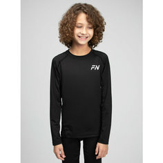Термобелье верх FN термобелье детское Warm Kid рашгард детский, размер 130, черный