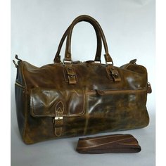 Сумка дорожная Black Buffalo, 40 л, 23х26х55 см, ручная кладь, коричневый/оранжевый