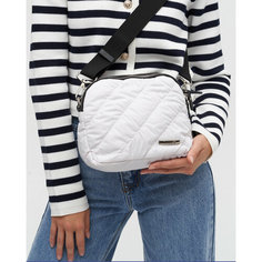 Сумка кросс-боди FABRIZIO CLUB, фактура гладкая, белый