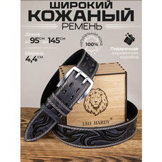 Ремень LEO HARDY, размер 130, синий