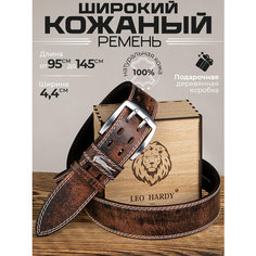 Ремень LEO HARDY, размер 95, коричневый
