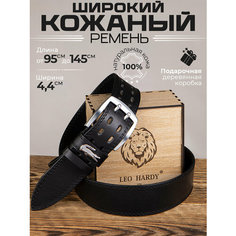 Ремень LEO HARDY, размер 125, черный