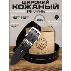 Ремень LEO HARDY, размер 95, черный
