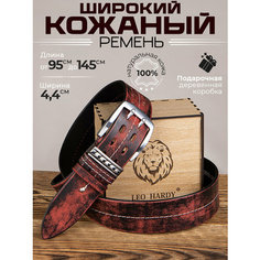 Ремень LEO HARDY, размер 100, красный