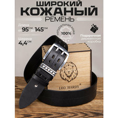 Ремень LEO HARDY, размер 125, черный